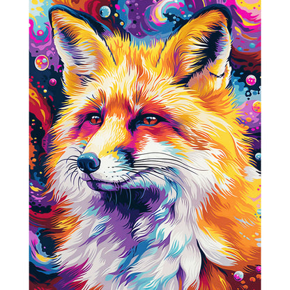 Vivid Colorful Fox- Painting by Numbers
