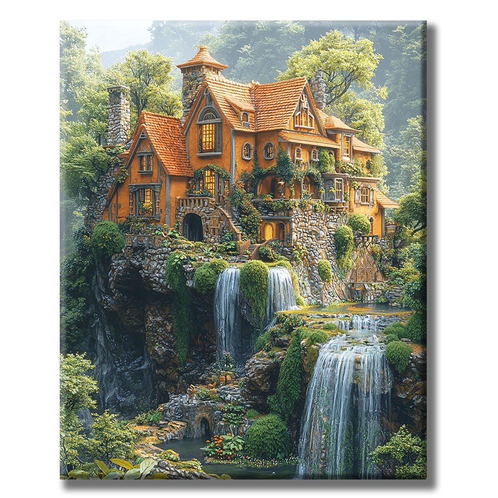 Waldhaus Zauber- Malen nach Zahlen