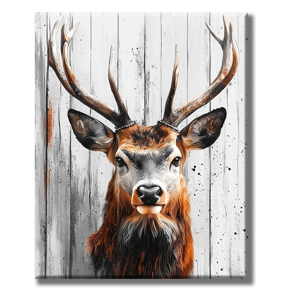 Wild - Hirsch- Malen nach Zahlen